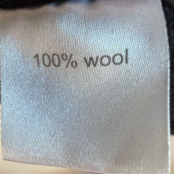 Nataylija Jansone Wool Black Double Breasted Detailed Bottom Blazer Coat EU 40 - Picture 6 of 11